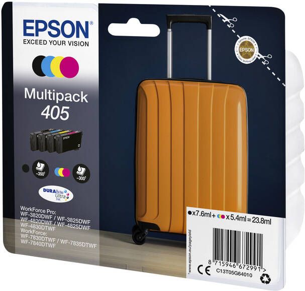 Epson inktcartridge 405 300 350 pagina&apos;s OEM C13T05G64010 4 kleuren