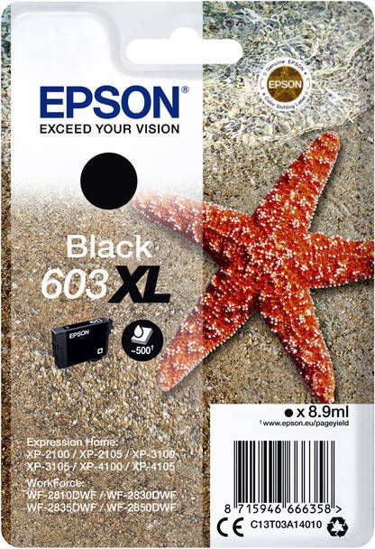Epson Inktcartridge 603XL T03A1 zwart