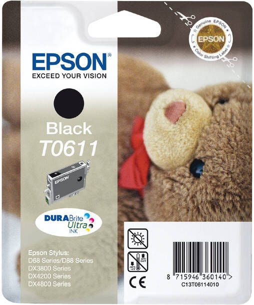 Epson Inktcartridge T0611 zwart