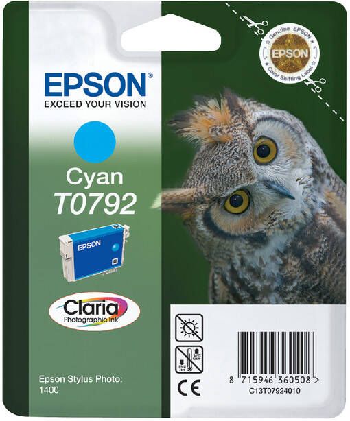 Epson Inktcartridge T0792 blauw