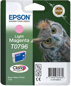 Epson Owl inktpatroon Light Magenta T0796 Claria Photographic Ink (C13T07964010)