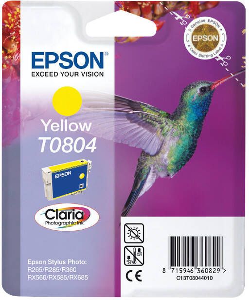 Epson Inktcartridge T0804 geel