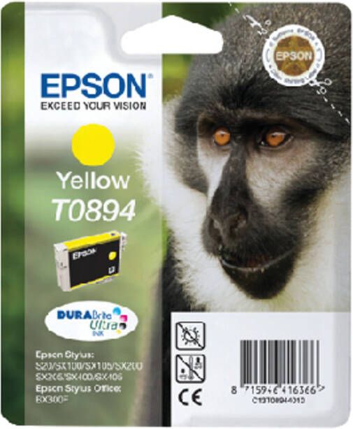 Epson Inktcartridge T0894 geel