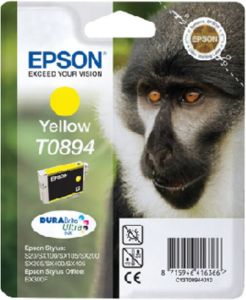 Epson inktcartridge T0894 225 pagina&apos s OEM C13T08944011 geel