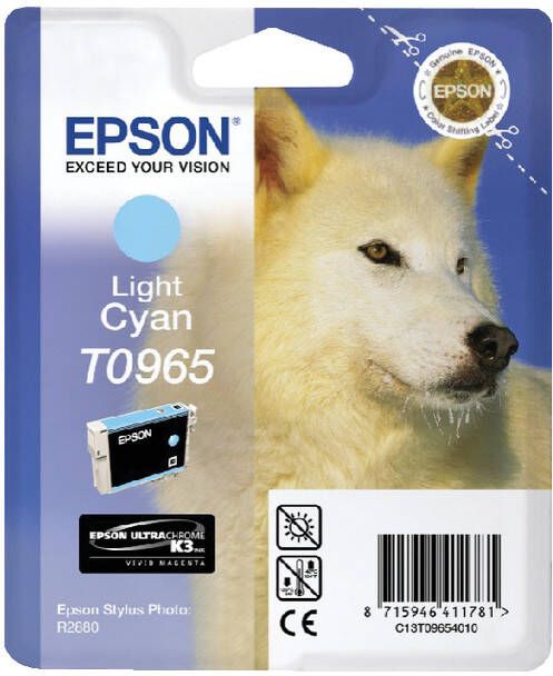 Epson inktcartridge T0965 865 pagina&apos s OEM C13T09654010 licht cyaan