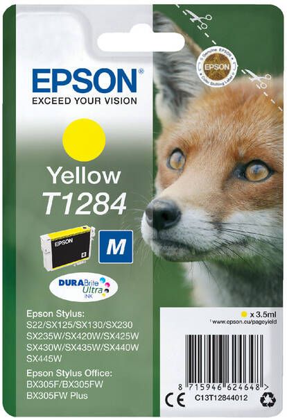 Epson Inktcartridge T1284 geel