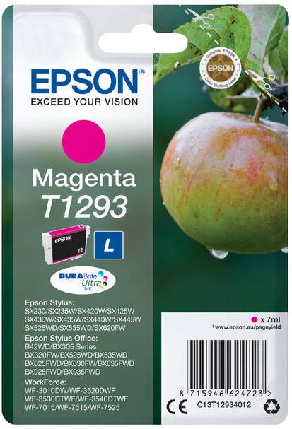 Epson inktcartridge T1293 330 pagina&apos;s OEM C13T12934012 magenta