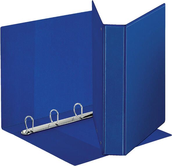 Esselte Presentatieringband panorama A4 4-rings D-mechaniek 38mm PP blauw
