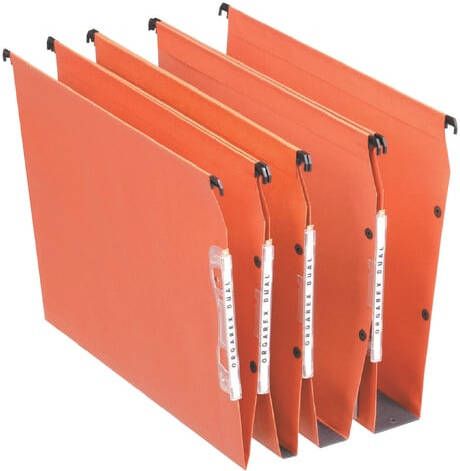 Esselte Hangmap Orgarex dual lateraal 345x275x1mm oranje