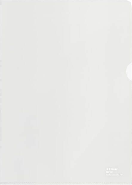 Esselte Insteekmap L-model A4 100% gerecycled 0.10mm transparant 100 stuks