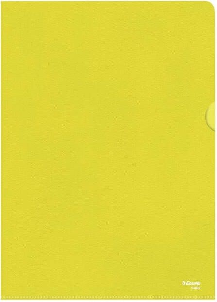 Esselte l-map copy safe gekorreld A4 115 micron pak van 100 stuks geel