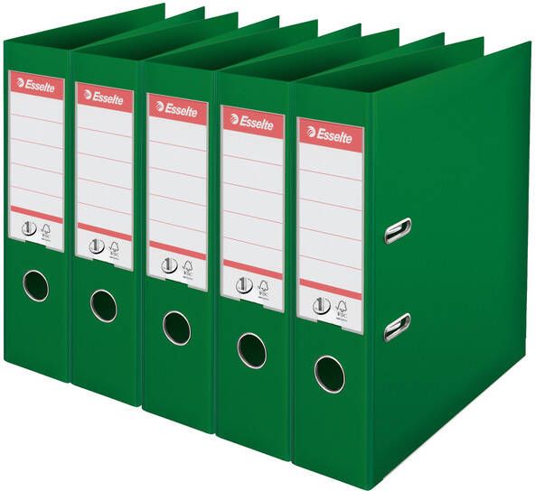 Esselte ordner Power N°1 rug van 7 5 cm groen pak van 5 stuks