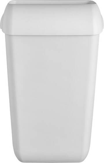 Euro Products Quartz afvalbak met open inworp 43l mat wit