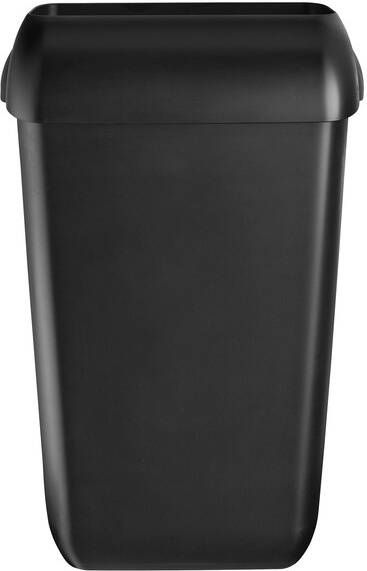Quartzline Afvalbak open inworp 43 liter zwart 441454