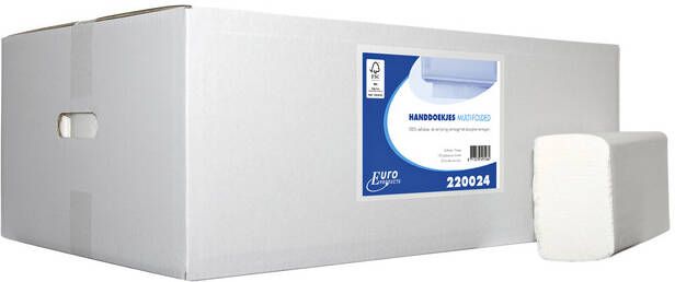 Euro Products Handdoeken multifolded cellulose 2-laags 24x20cm