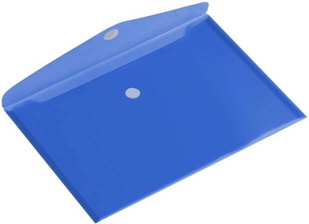 Europel Enveloptas A4 335x240mm dwars PP transparant blauw