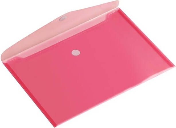 Europel Enveloptas A4 335x240mm dwars PP transparant rood