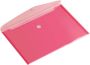Europel Enveloptas A4 335x240mm dwars PP transparant rood - Thumbnail 2