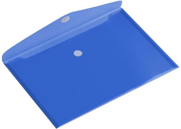 Europel Enveloptas A5 250x180mm dwars transparant blauw