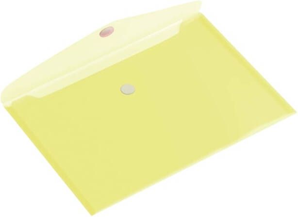 Europel Enveloptas A5 250x180mm dwars transparant geel