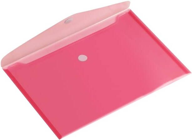 Europel Enveloptas A5 250x180mm dwars transparant rood - Foto 2