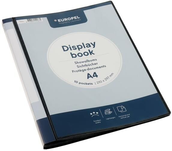 Europel Showmap Opus 2 A4 frontview 10-tassen antraciet