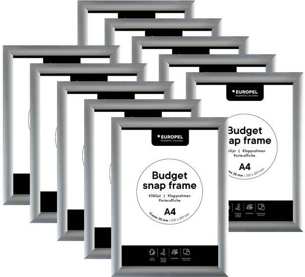 Europel clicklijst Budget lijst 25 mm ft A4 pak van 10 stuks