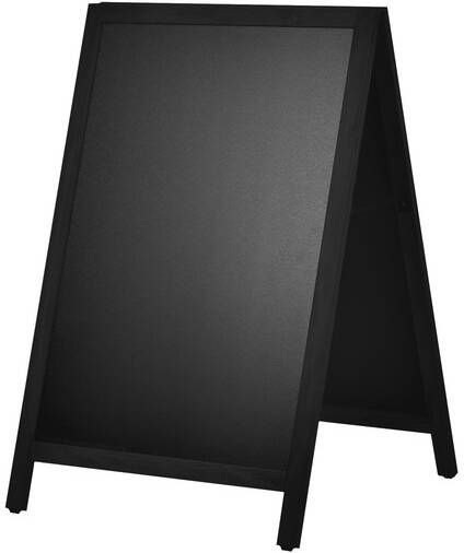 Europel Krijt stoepbord 660x1040mm DELUX zwart