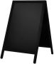 Europel Stoepbord van dennenhout met een mat zwarte afwerking. Geschikt voor buiten gebruik. Stevig afgewerkt houten frame voorzien van - Thumbnail 2