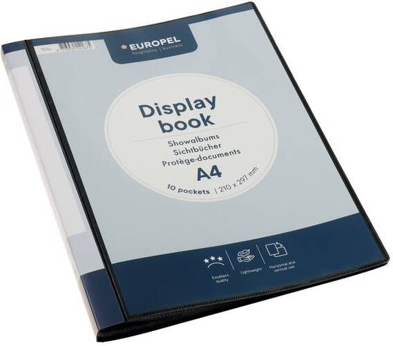 Europel Showmap Opus 2 A4 frontview 10-tassen antraciet