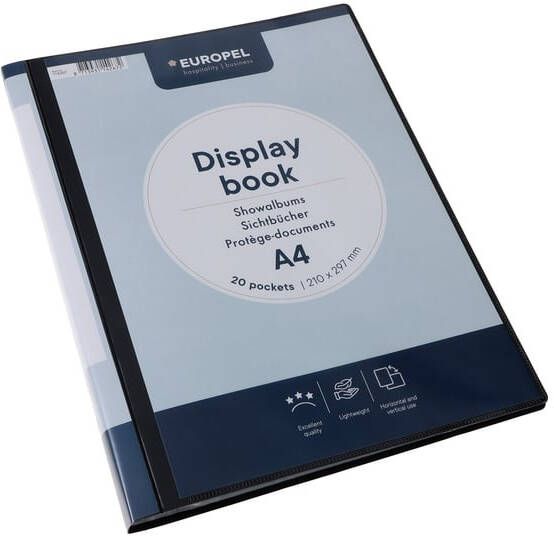 Europel Showmap Opus 2 frontview A4 20-tassen antraciet
