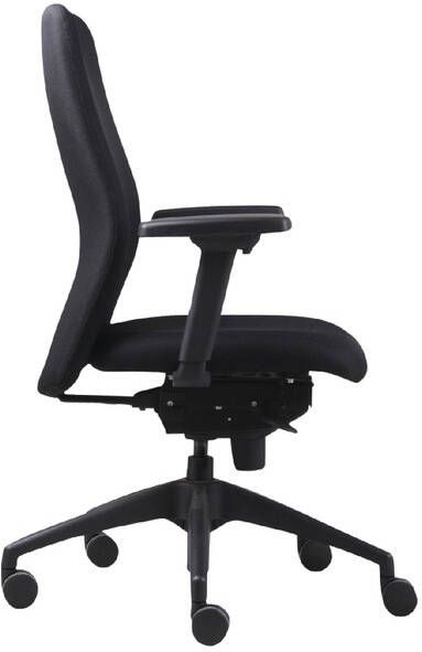 Euroseats Bureaustoel Vigo stof zwart blauw - Foto 3