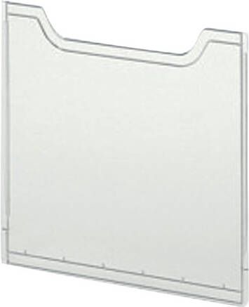 Exacompta Afdekplaat folderhouder A4 staand helderglas