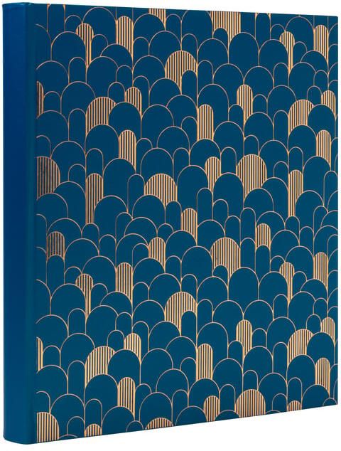 Exacompta Fotoalbum 29x32cm 60 zwarte paginas NÃ©o DÃ©co blauw
