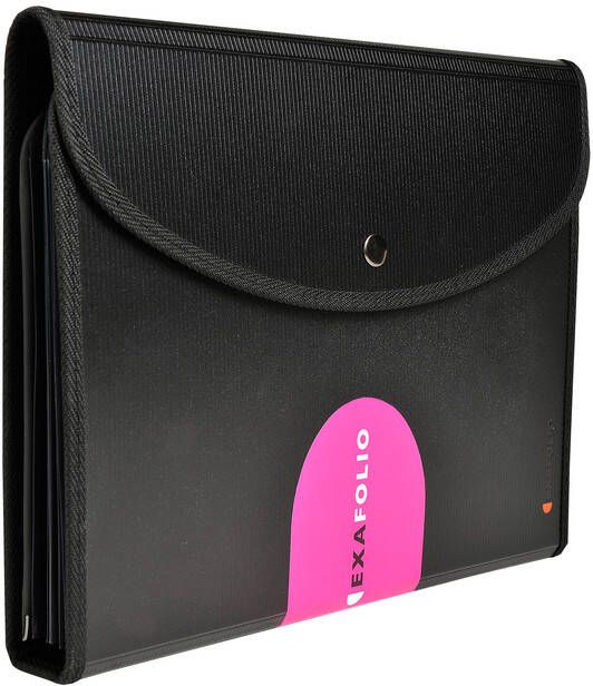 Exacompta Sorteermap Exactive Exacfolio A4 6 vakken PP zwart - Foto 2