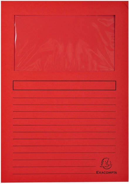 Exacompta L-map met venster Forever pak van 10 stuks geassorteerde kleuren - Foto 2