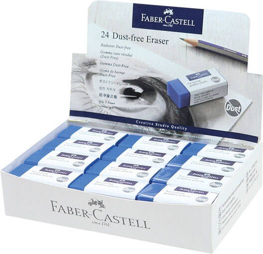 Faber Castell Gum Faber-Castell stofvrij blauw