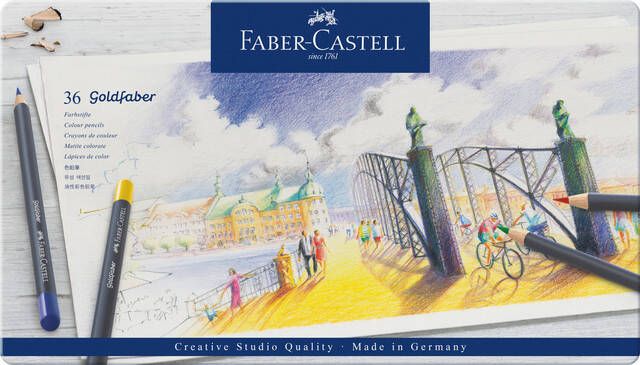 Faber Castell Kleurpotloden Faber-Castell Goldfaber setÃƒ 36 stuks assorti