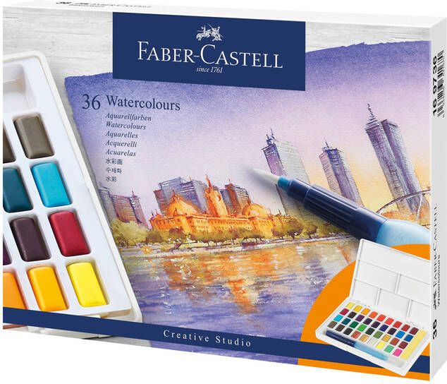 Faber Castell Waterverf Faber-Castell paletÃƒ 36 kleuren assorti