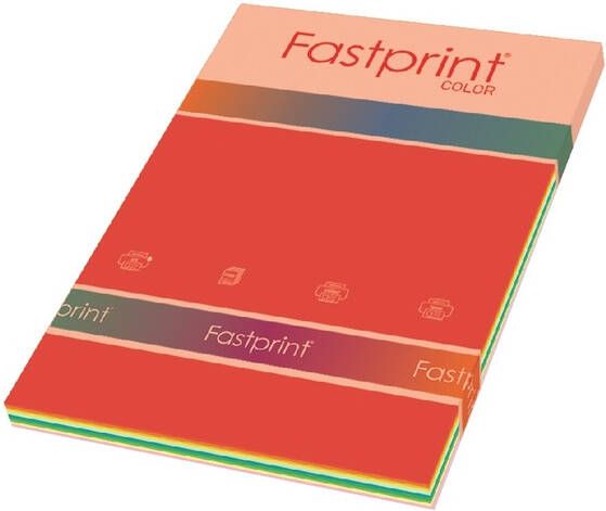 Fastprint Kopieerpapier A4 120gr 10kleuren x10vel 100vel