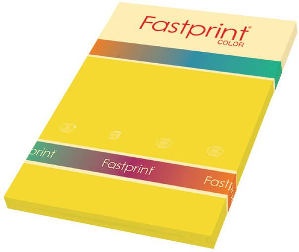 Fastprint Kopieerpapier A4 120gr diepgeel 100vel