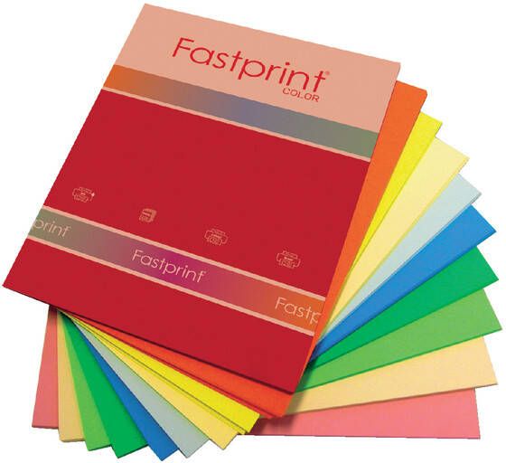 Fastprint Kopieerpapier A4 80gr 10kleuren x25vel 250vel - Foto 1
