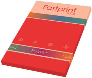 Fastprint Kopieerpapier A4 80gr felrood 100vel