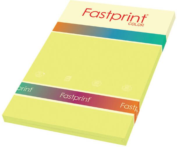Fastprint Kopieerpapier A4 80gr geel 100vel