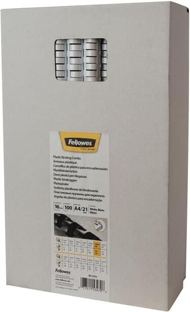 Fellowes Bindrug 16mm 21rings A4 wit 100 stuks - Foto 2