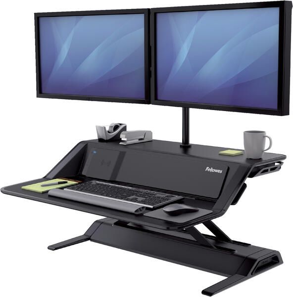 Fellowes Lotusâ¢ DX Zit-Sta werkstation zwart