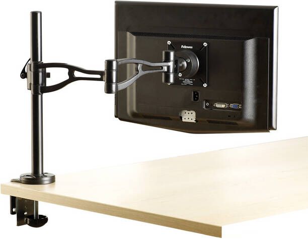Fellowes Monitorarm Vista enkel zwart