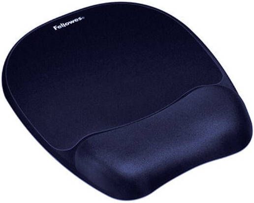 Fellowes Muismat met polssteun Memoryfoam saffierblauw