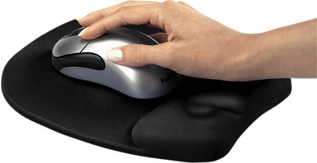 Fellowes Muismat met polssteun Memoryfoam zwart