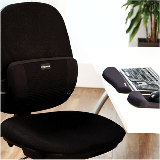 Fellowes Plush Touchâ¢ muismat polssteun zwart